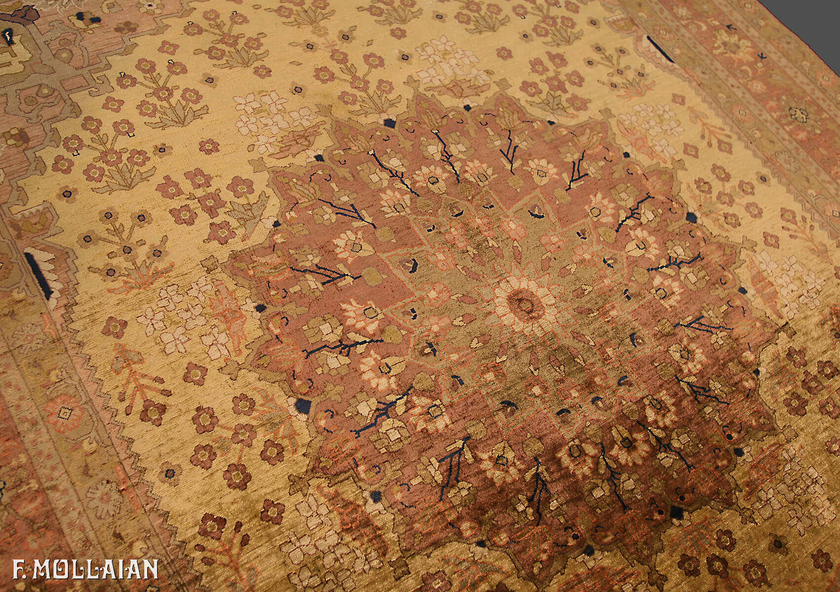 Teppich Persischer Antiker Heriz Seide n°:19810856